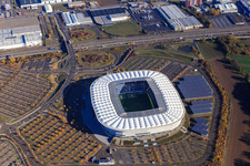 Vue aérienne de PreZero Arena FC Hoffenheim à Sinsheim dans le département Bade-Wurtemberg, Allemagne