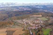 Vue aérienne de Quartier Auerbach in Elztal dans le département Bade-Wurtemberg, Allemagne