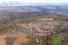 Vue aérienne de Quartier Auerbach in Elztal dans le département Bade-Wurtemberg, Allemagne