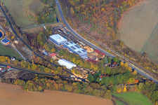 Vue aérienne de Emballages en bois pour scieries Ühlein GmbH & Co. KG à le quartier Bödigheim in Buchen dans le département Bade-Wurtemberg, Allemagne