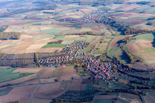 Vue aérienne de Quartier Unteraltertheim in Altertheim dans le département Bavière, Allemagne