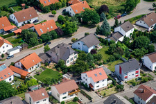 Vue aérienne de Dans le Rappengärten à Steinweiler dans le département Rhénanie-Palatinat, Allemagne