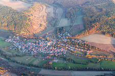 Quartier Binsfeld in Arnstein dans le département Bavière, Allemagne d'en haut