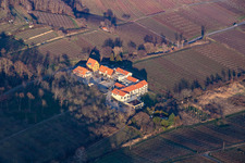 Vue aérienne de Hôtel de bien-être Alte Rebschule et Gasthaus Sesel à le quartier Rhodt in Rhodt unter Rietburg dans le département Rhénanie-Palatinat, Allemagne