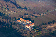 Vue aérienne de Hôtel Alte Rebschule à le quartier Rhodt in Rhodt unter Rietburg dans le département Rhénanie-Palatinat, Allemagne