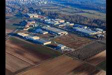 Quartier Herxheim in Herxheim bei Landau dans le département Rhénanie-Palatinat, Allemagne du point de vue du drone