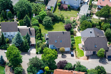 Photographie aérienne de Klingbachstraße depuis l'est à Steinweiler dans le département Rhénanie-Palatinat, Allemagne