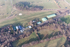 Vue aérienne de Aérodrome à Schweighofen dans le département Rhénanie-Palatinat, Allemagne