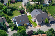 Klingbachstraße depuis l'est à Steinweiler dans le département Rhénanie-Palatinat, Allemagne vue d'en haut