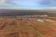 Photographie aérienne de Bellheim dans le département Rhénanie-Palatinat, Allemagne