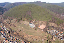 Vue aérienne de Maison sur le vignoble à Sankt Martin dans le département Rhénanie-Palatinat, Allemagne