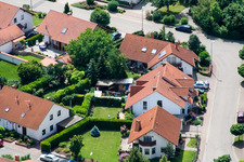 Klingbachstraße depuis l'est à Steinweiler dans le département Rhénanie-Palatinat, Allemagne vue du ciel