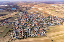 Enregistrement par drone de Quartier Mechtersheim in Römerberg dans le département Rhénanie-Palatinat, Allemagne