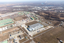 Vue oblique de Dépôt de l'armée à Lingenfeld dans le département Rhénanie-Palatinat, Allemagne