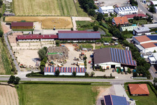 Vue aérienne de Zone industrielle O, Drei Eichen Hof à le quartier Herxheim in Herxheim bei Landau dans le département Rhénanie-Palatinat, Allemagne