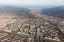 Vue aérienne de Quartier Altstadt in Freiburg im Breisgau dans le département Bade-Wurtemberg, Allemagne