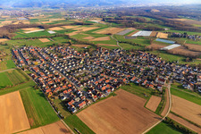 Vue aérienne de Du nord-ouest à Reute dans le département Bade-Wurtemberg, Allemagne