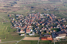 Photographie aérienne de Quartier Bischoffingen in Vogtsburg im Kaiserstuhl dans le département Bade-Wurtemberg, Allemagne