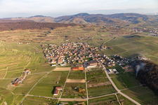 Vue oblique de Quartier Bischoffingen in Vogtsburg im Kaiserstuhl dans le département Bade-Wurtemberg, Allemagne