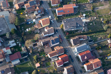 Waldstr à Kandel dans le département Rhénanie-Palatinat, Allemagne vue du ciel