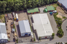 Zone industrielle de Gäxwald à le quartier Herxheim in Herxheim bei Landau dans le département Rhénanie-Palatinat, Allemagne hors des airs