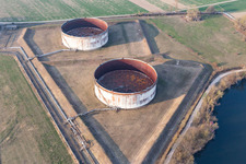 Jockgrim dans le département Rhénanie-Palatinat, Allemagne depuis l'avion
