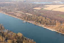 Quartier Leopoldshafen in Eggenstein-Leopoldshafen dans le département Bade-Wurtemberg, Allemagne d'en haut