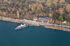 Vue oblique de Neupotz dans le département Rhénanie-Palatinat, Allemagne
