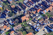 Enregistrement par drone de Rohrbach dans le département Rhénanie-Palatinat, Allemagne