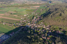 Vue aérienne de Allas-les-Mines dans le département Dordogne, France