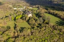 Vue aérienne de Domme dans le département Dordogne, France