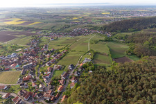 Quartier Gleiszellen in Gleiszellen-Gleishorbach dans le département Rhénanie-Palatinat, Allemagne d'en haut