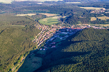 Vue aérienne de Immendingen dans le département Bade-Wurtemberg, Allemagne