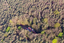 Vue aérienne de Chapelle du Kolmerberg à Dörrenbach dans le département Rhénanie-Palatinat, Allemagne