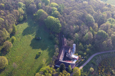 Vue aérienne de Slevogthof à Leinsweiler dans le département Rhénanie-Palatinat, Allemagne