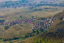 Vue oblique de Frankweiler dans le département Rhénanie-Palatinat, Allemagne