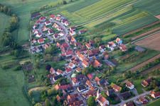 Cleebourg dans le département Bas Rhin, France hors des airs