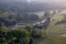 Vue aérienne de Pépinière Bienwald / Greentec à Berg dans le département Rhénanie-Palatinat, Allemagne