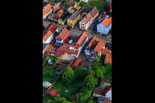 Vue oblique de Gänsried à Freckenfeld dans le département Rhénanie-Palatinat, Allemagne