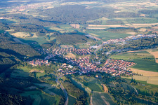 Vue aérienne de Aach dans le département Bade-Wurtemberg, Allemagne