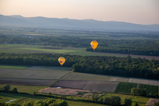 Vue aérienne de Ballons jumeaux Pfalzgas à Kandel dans le département Rhénanie-Palatinat, Allemagne