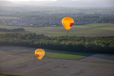 Vue aérienne de Ballons jumeaux Pfalzgas à Kandel dans le département Rhénanie-Palatinat, Allemagne