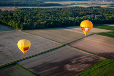 Vue aérienne de Ballons jumeaux Pfalzgas à Steinweiler dans le département Rhénanie-Palatinat, Allemagne