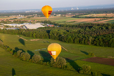 Vue oblique de Ballons jumeaux Pfalzgas à Steinweiler dans le département Rhénanie-Palatinat, Allemagne