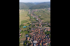 Vue oblique de Quartier Mußbach in Neustadt an der Weinstraße dans le département Rhénanie-Palatinat, Allemagne