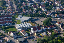 Vue aérienne de Centre événementiel Palatinum à Mutterstadt dans le département Rhénanie-Palatinat, Allemagne