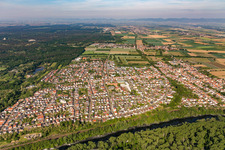 Lingenfeld dans le département Rhénanie-Palatinat, Allemagne d'en haut