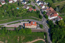Vue aérienne de Hôtel zum Bahnhof 1894 à Rohrbach dans le département Rhénanie-Palatinat, Allemagne