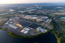 Photographie aérienne de Usine de camions Daimler à Wörth am Rhein dans le département Rhénanie-Palatinat, Allemagne