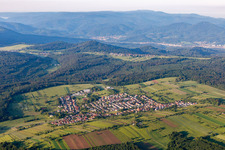 Vue aérienne de Quartier Völkersbach in Malsch dans le département Bade-Wurtemberg, Allemagne